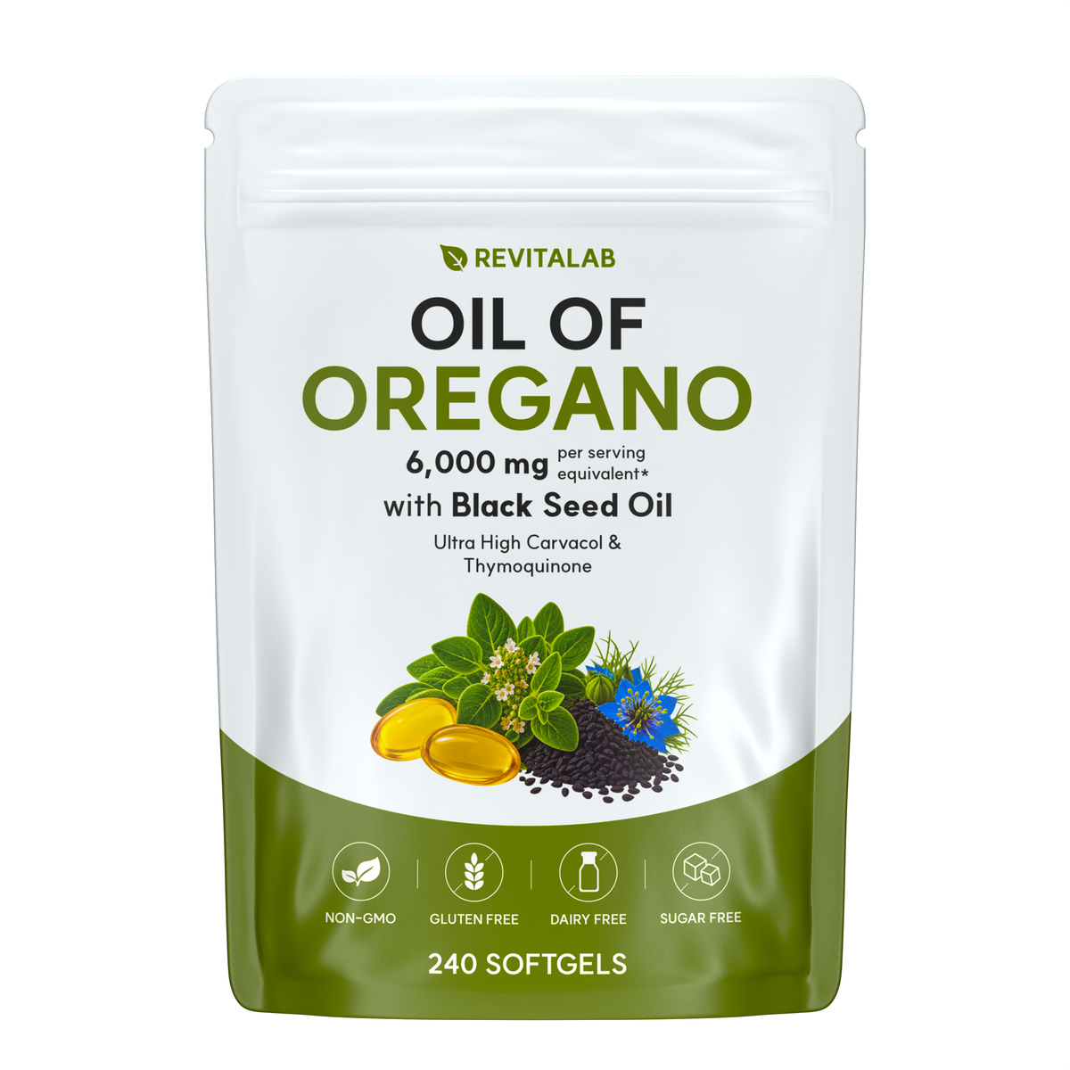 Revitalab® Oregano Oil with Black Seed Oil