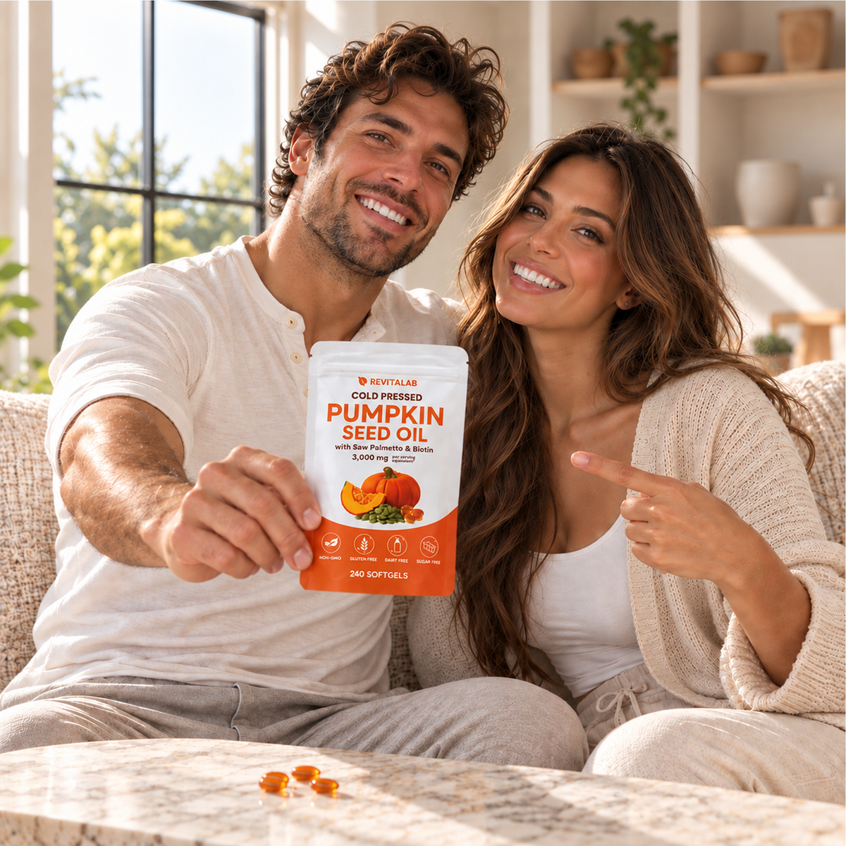 Revitalab® Pumpkin Seed Oil w/ Saw Palmetto & Biotin