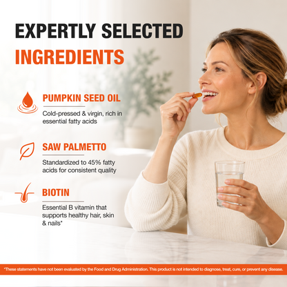 Revitalab® Pumpkin Seed Oil w/ Saw Palmetto & Biotin